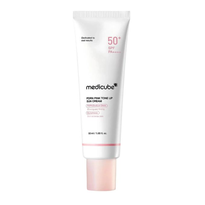 Medicube PDRN Pink Tone-Up Sun Cream SPF50+ PA++++ – 50ml