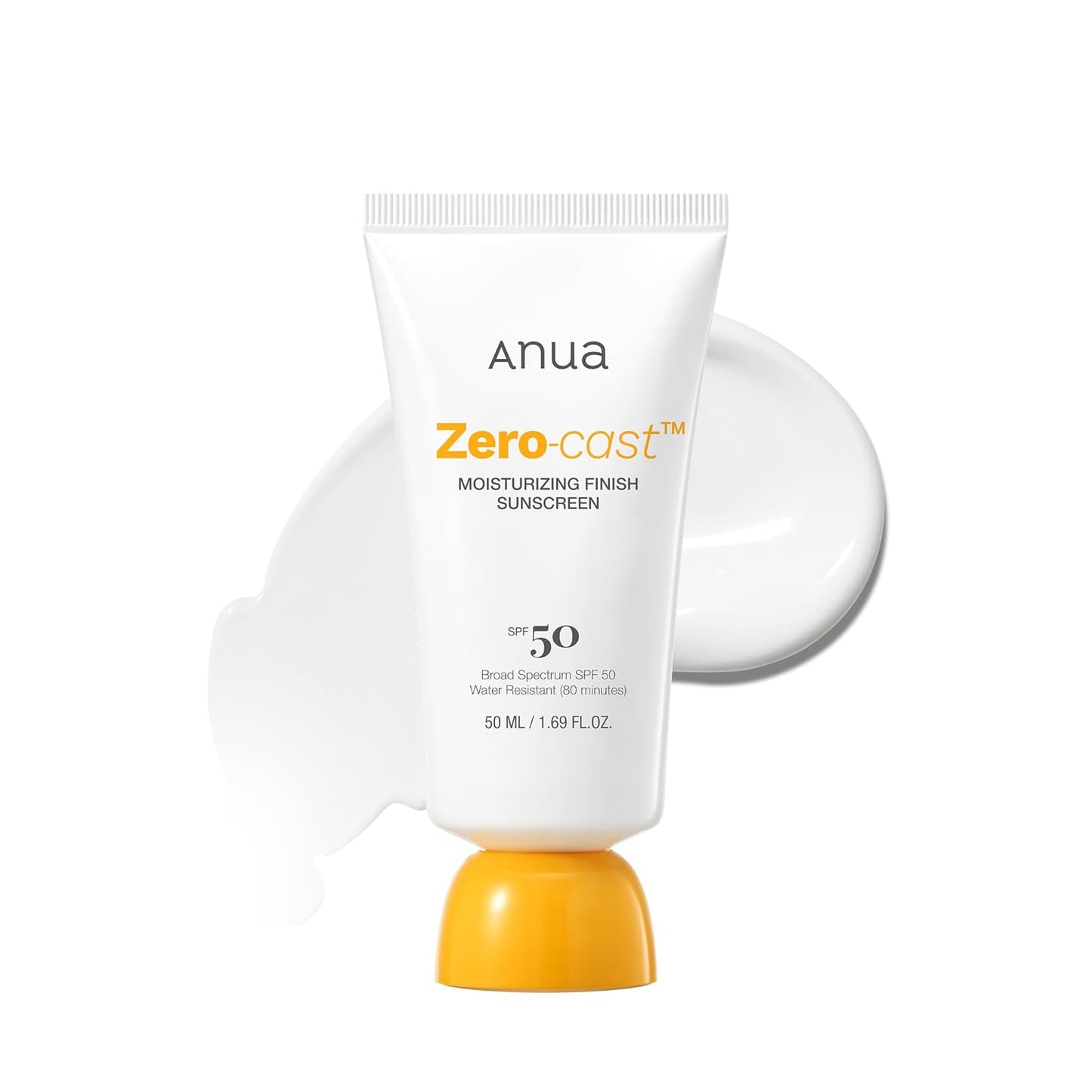 Anua Zero-Cast Moisturizing Sunscreen SPF50+ PA++++ – 50ml