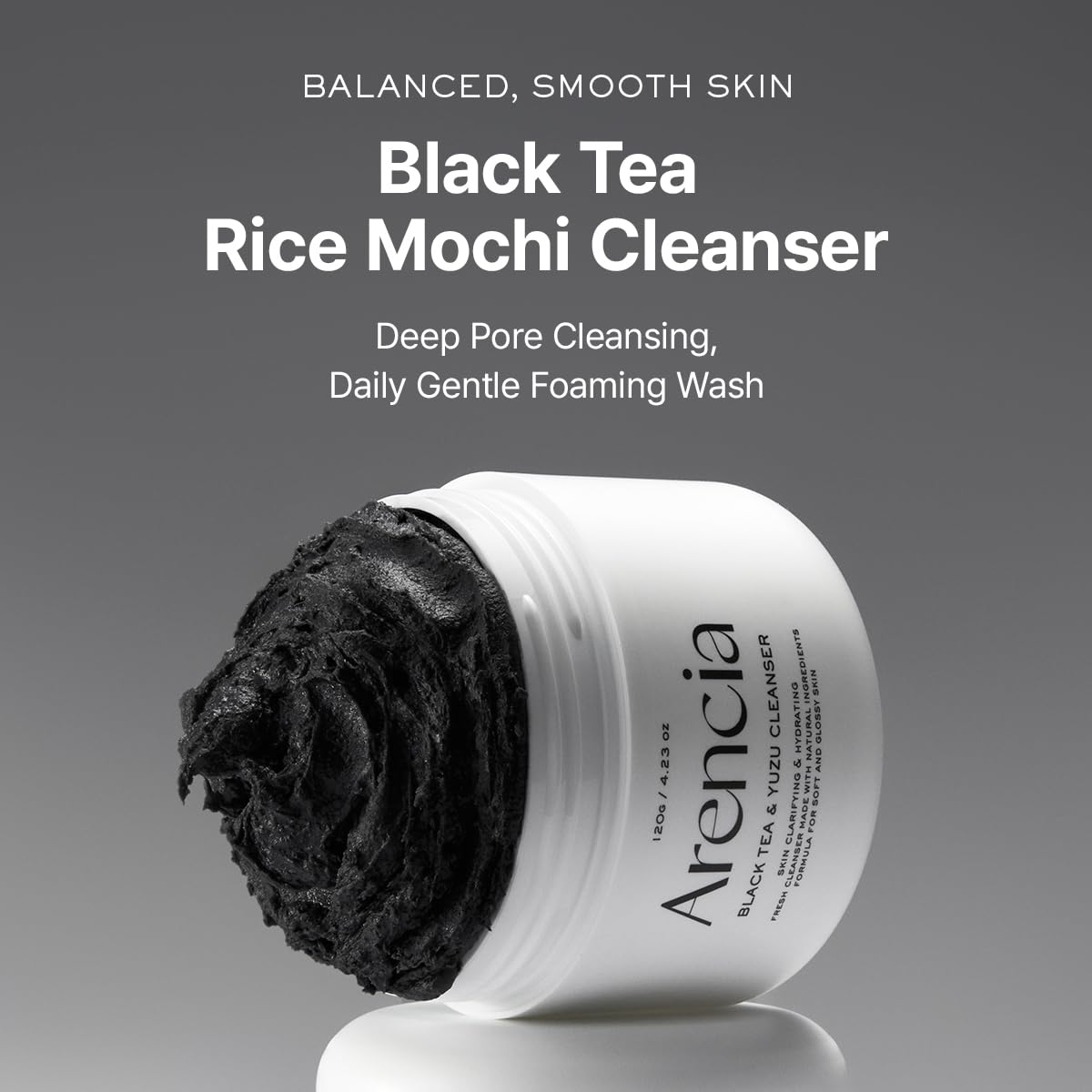 ARENCIA Black Tea Rice Mochi Cleanser – 120g