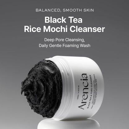 ARENCIA Black Tea Rice Mochi Cleanser – 120g