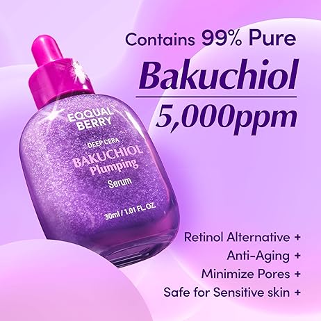 EQQUALBERRY Bakuchiol Plumping Face Serum – 30ml