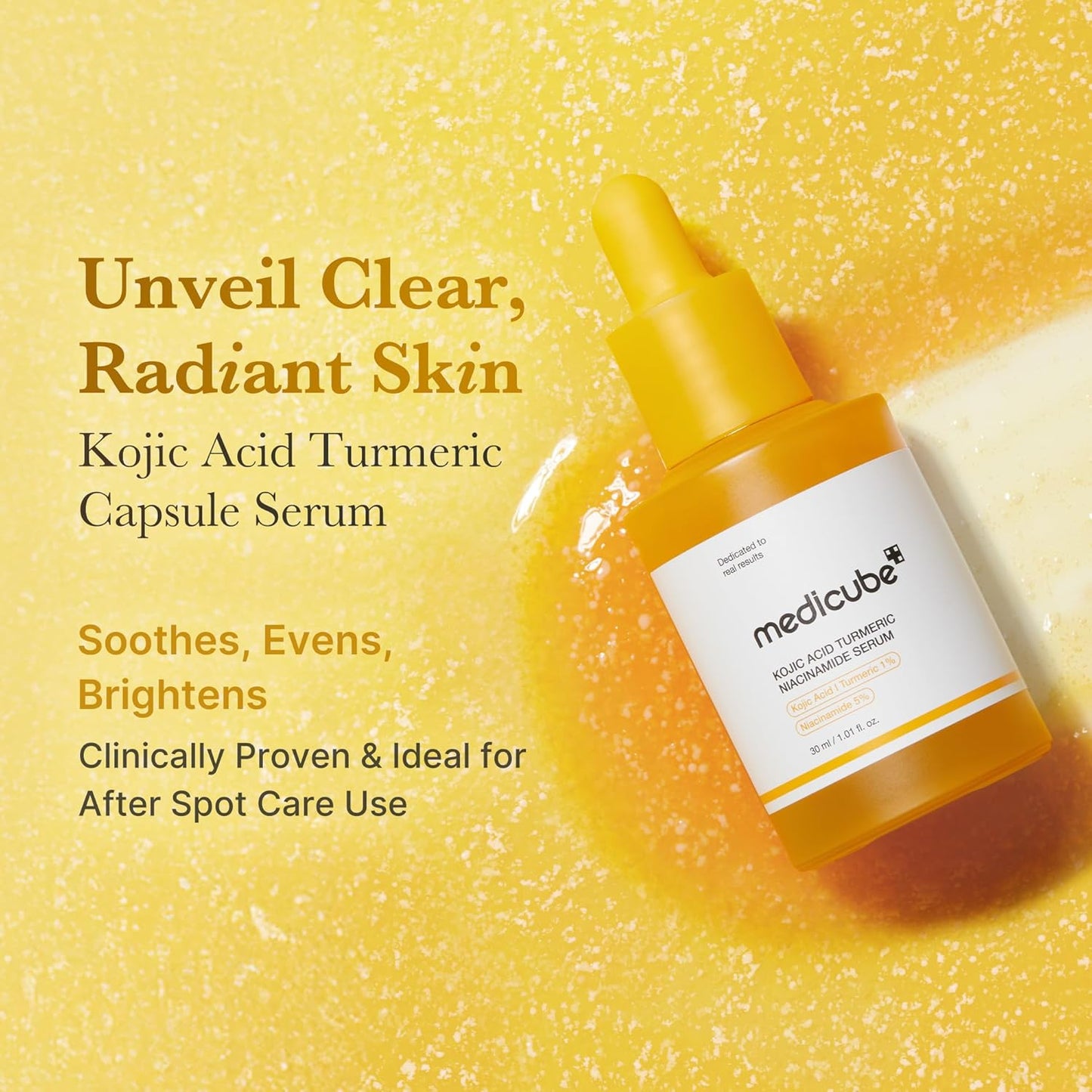 Medicube Kojic Acid Turmeric Clarifying & Balancing Capsule Serum – 30ml