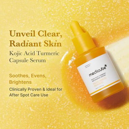 Medicube Kojic Acid Turmeric Clarifying & Balancing Capsule Serum – 30ml