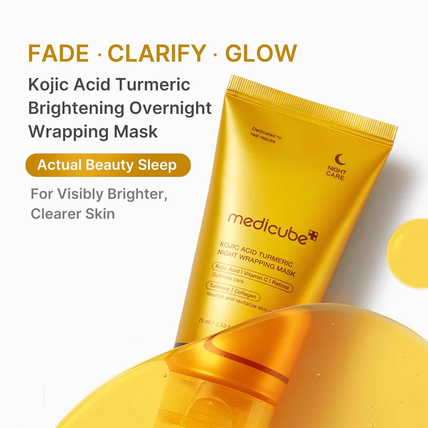 Medicube Kojic Acid Turmeric Vitamin C Wrapping Mask – Overnight Peel-Off Mask