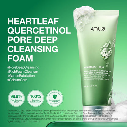 Anua Heartleaf Quercetinol Pore Deep Cleansing Foam – 150ml