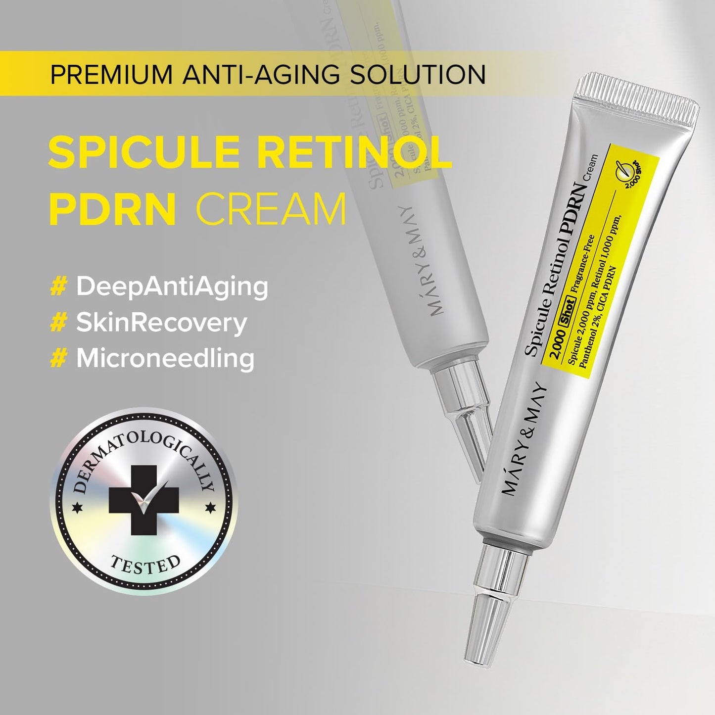 Mary & May Spicule Retinol PDRN Cream 2000 Shot – 15g