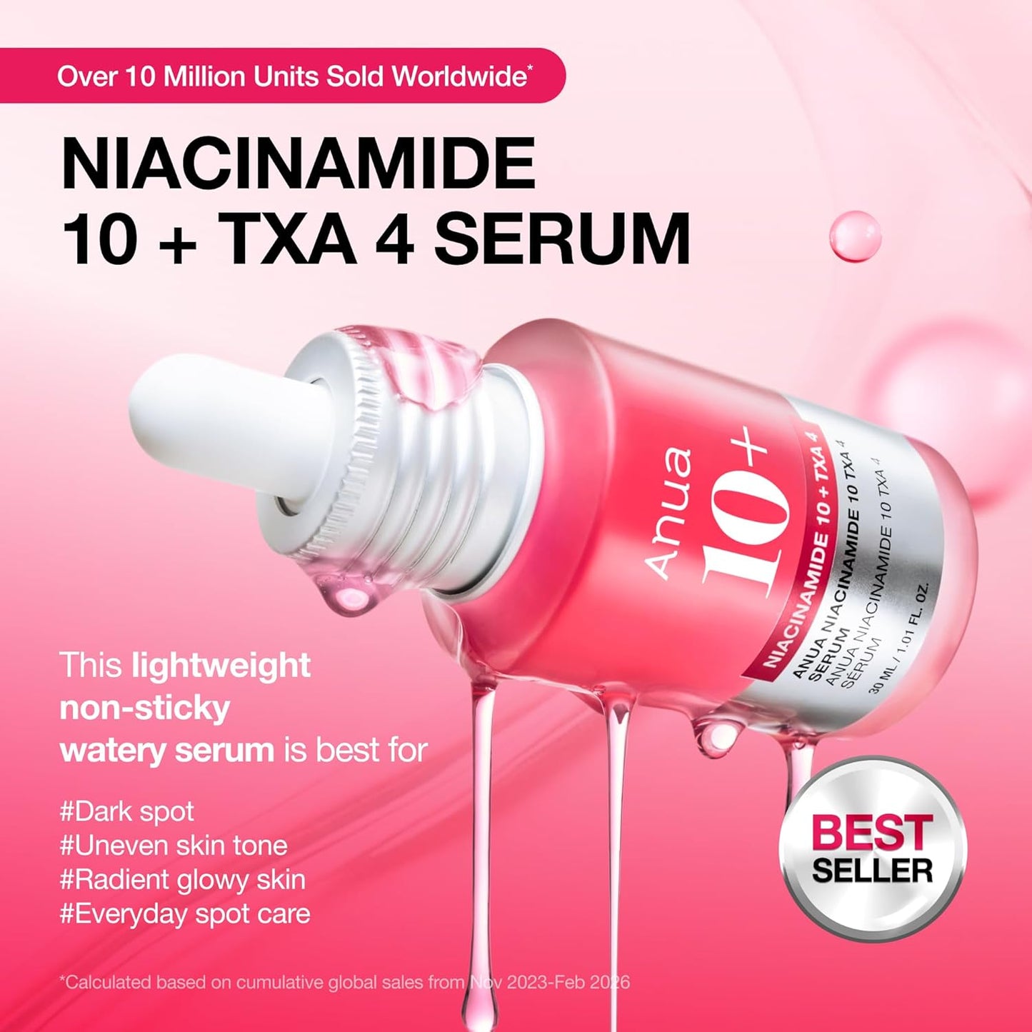 Anua Niacinamide 10% + TXA 4% Serum – 30ml