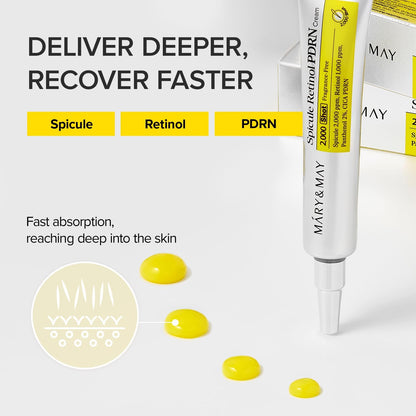 Mary & May Spicule Retinol PDRN Cream 2000 Shot – 15g