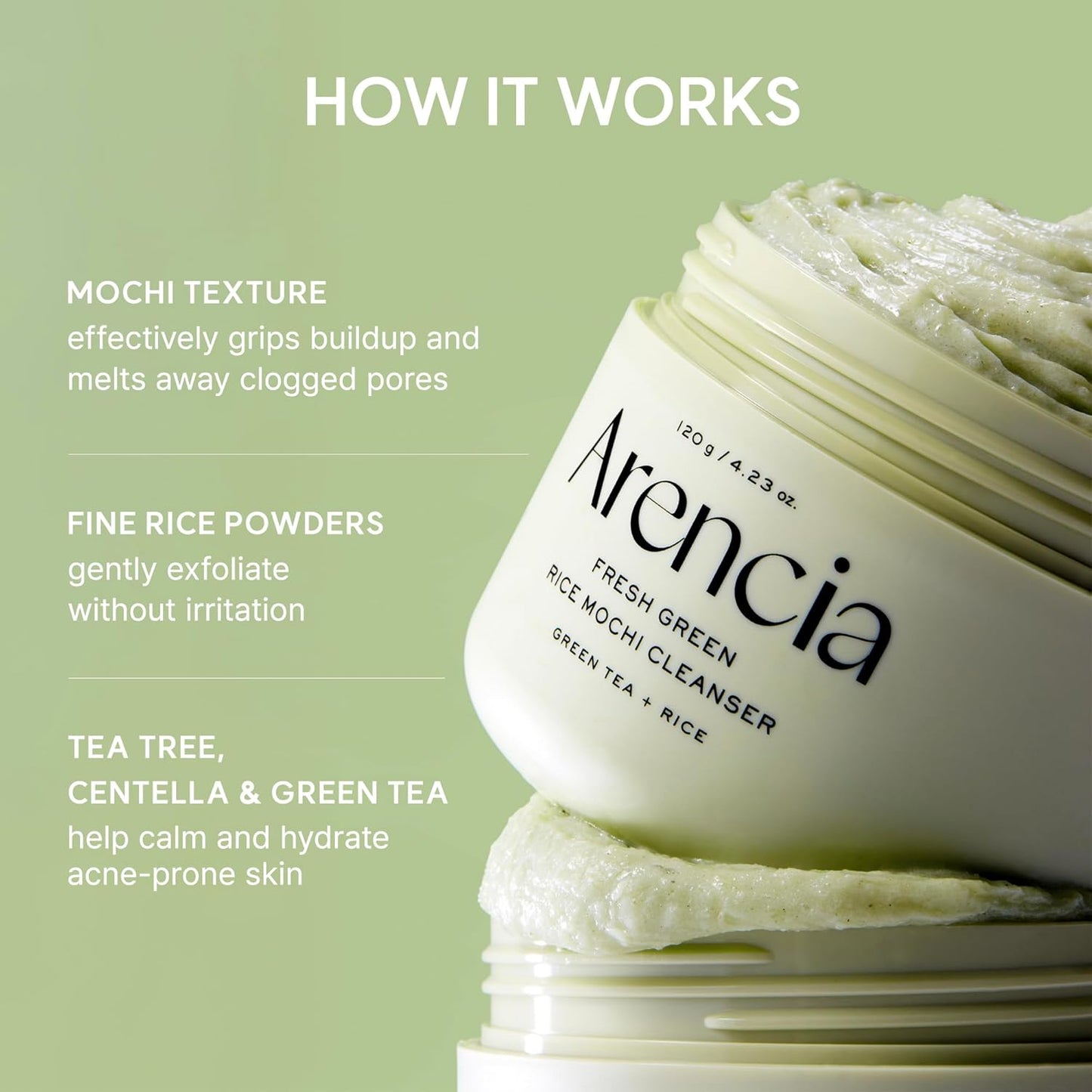 Arencia Rice Mochi Cleanser – Face Wash