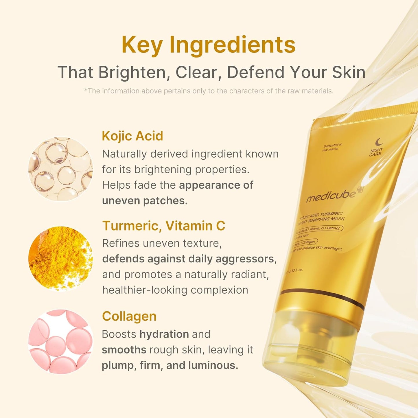 Medicube Kojic Acid Turmeric Vitamin C Wrapping Mask – Overnight Peel-Off Mask