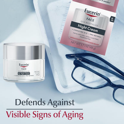Eucerin Q10 Anti-Wrinkle Night Cream + Pro-Retinol – 48g