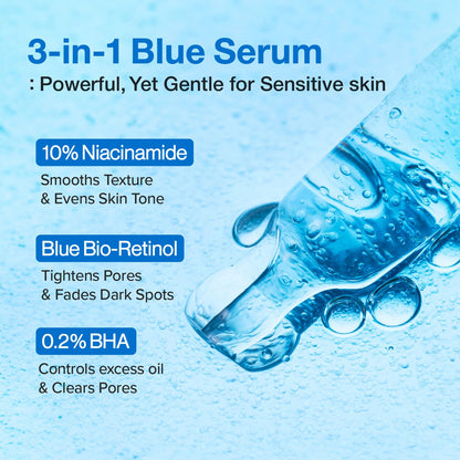 numbuzin No.3 Blue Bio-Retinol Pore Refining Serum – 50ml