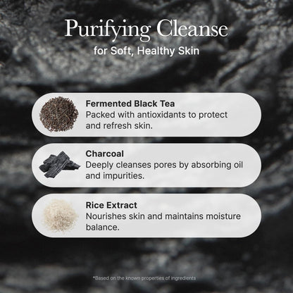ARENCIA Black Tea Rice Mochi Cleanser – 120g