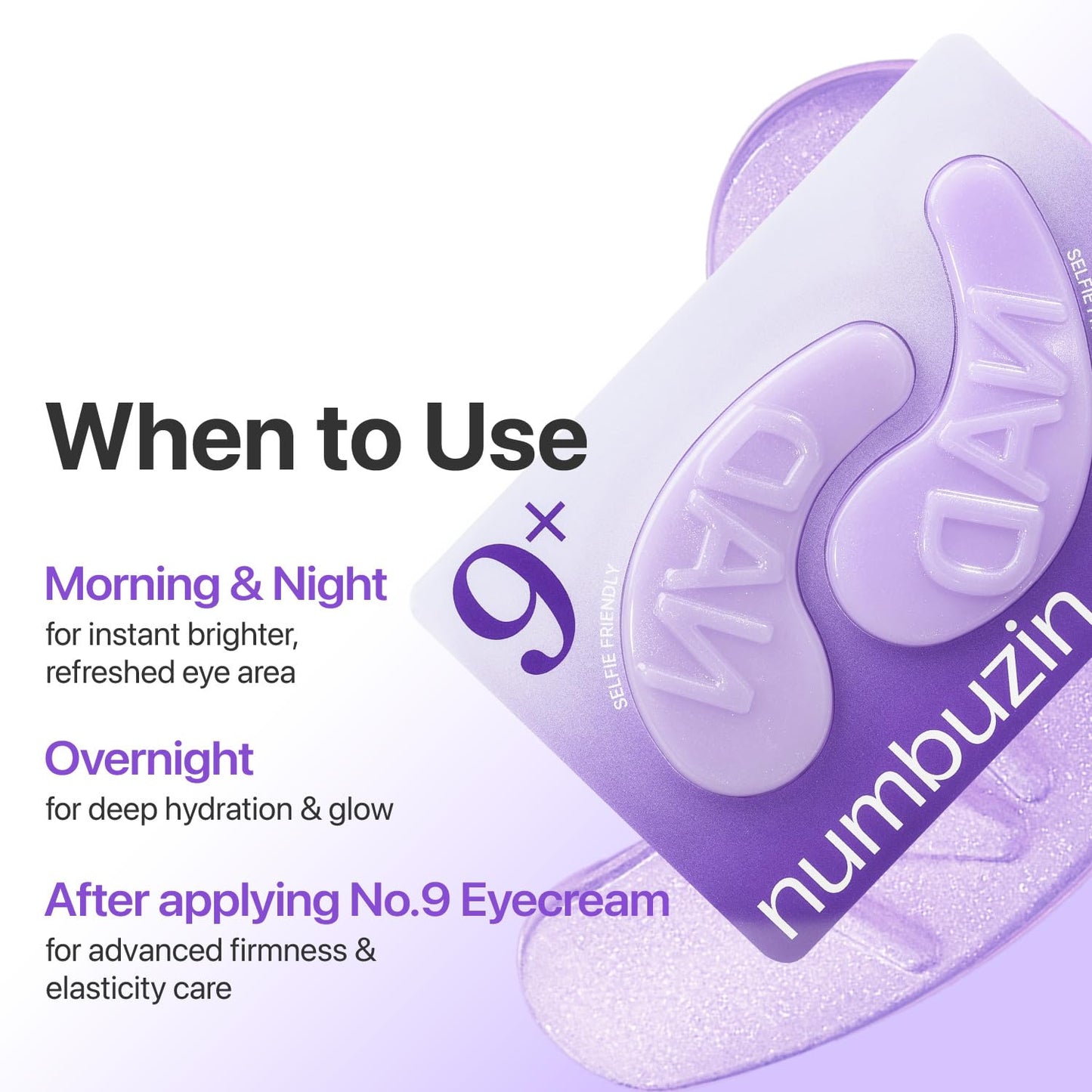 numbuzin No.9 NAD+ Collagen Gel Eye Patches