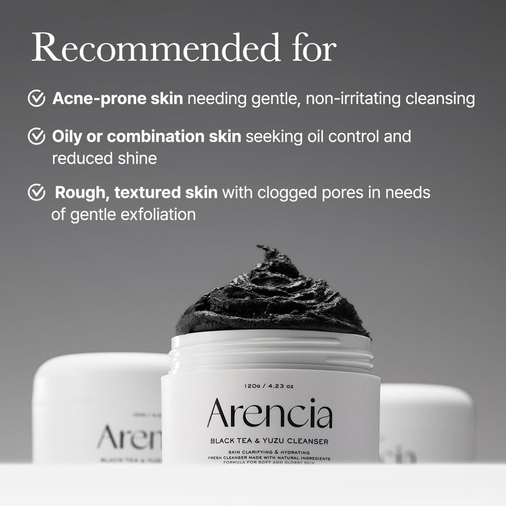 ARENCIA Black Tea Rice Mochi Cleanser – 120g