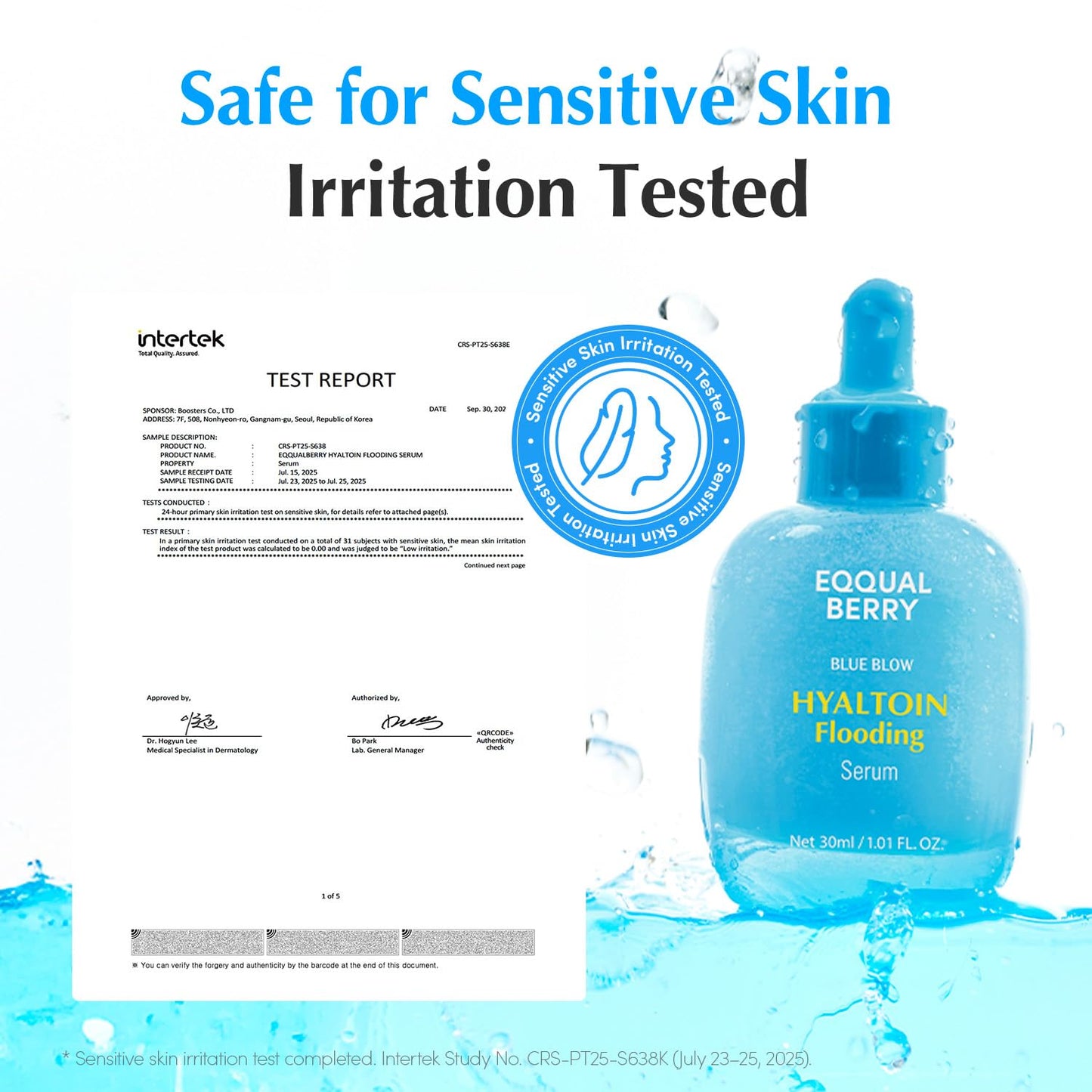 EQQUALBERRY Hyaltoin Flooding Smoothie Serum – 30ml