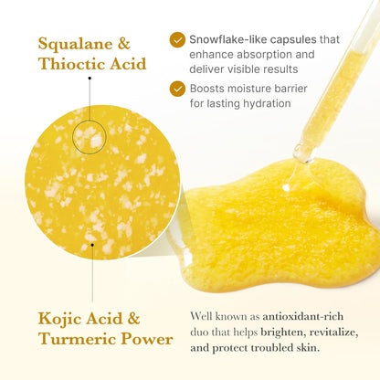 Medicube Kojic Acid Turmeric Clarifying & Balancing Capsule Serum – 30ml