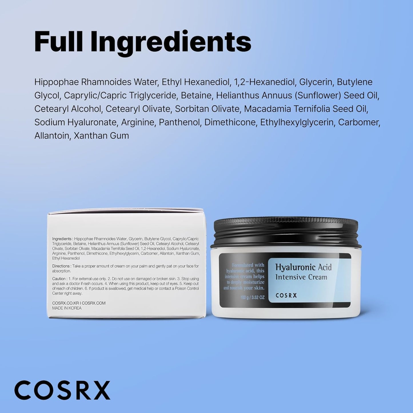 COSRX Hyaluronic Acid Intensive Cream – 100g
