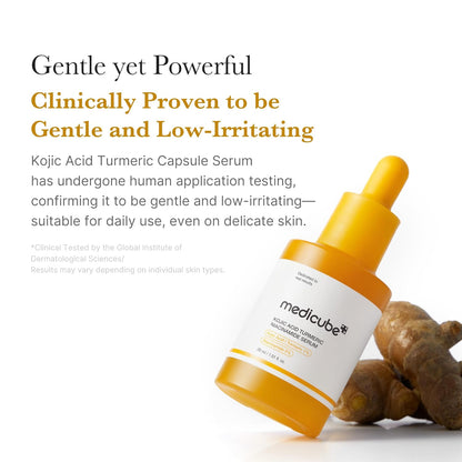 Medicube Kojic Acid Turmeric Clarifying & Balancing Capsule Serum – 30ml