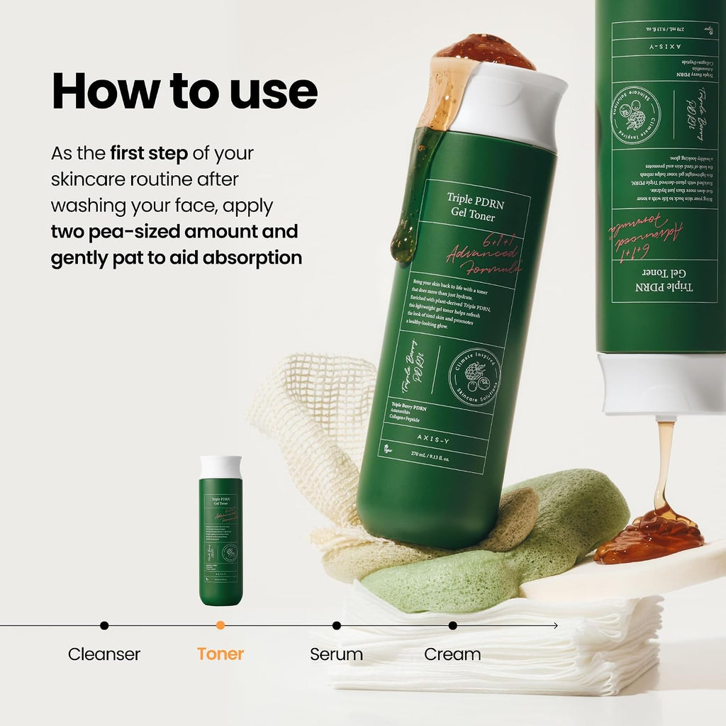 AXIS-Y Triple PDRN Gel Toner 270ml | Hydrating & Barrier Repair Toner