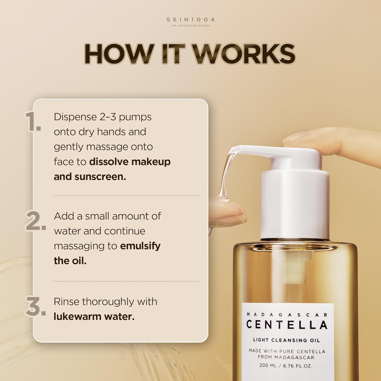 SKIN1004 Madagascar Centella Light Cleansing Oil – 200ml