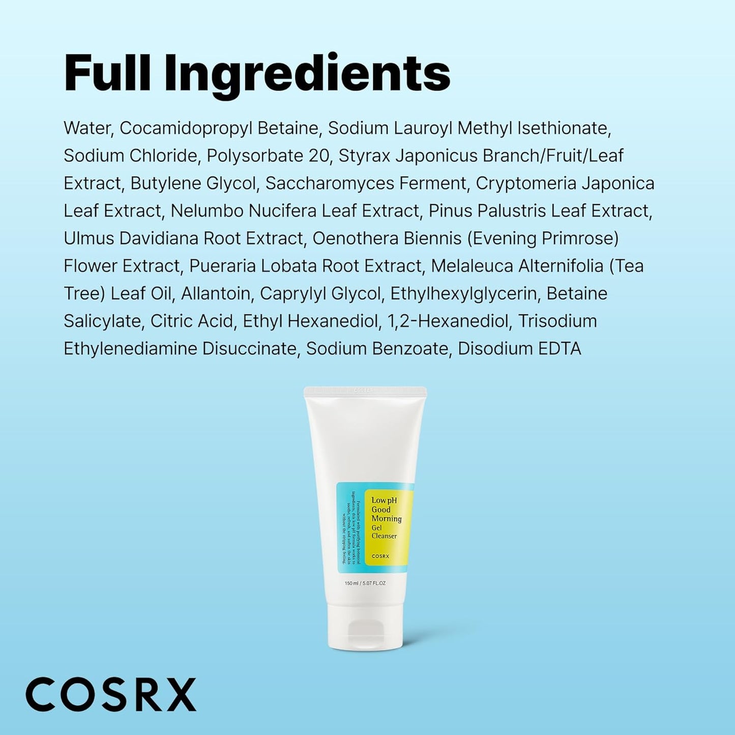 COSRX Low pH Good Morning Gel Cleanser – 150ml