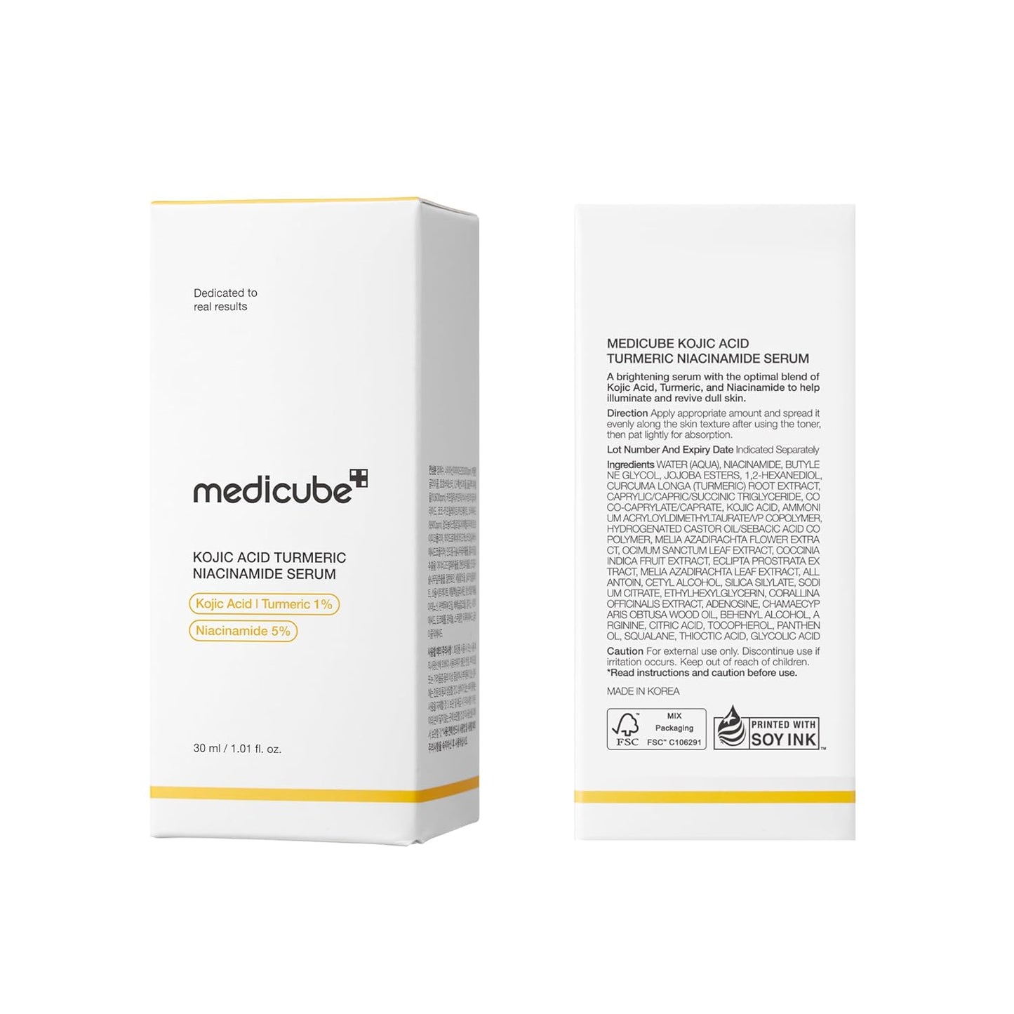 Medicube Kojic Acid Turmeric Clarifying & Balancing Capsule Serum – 30ml