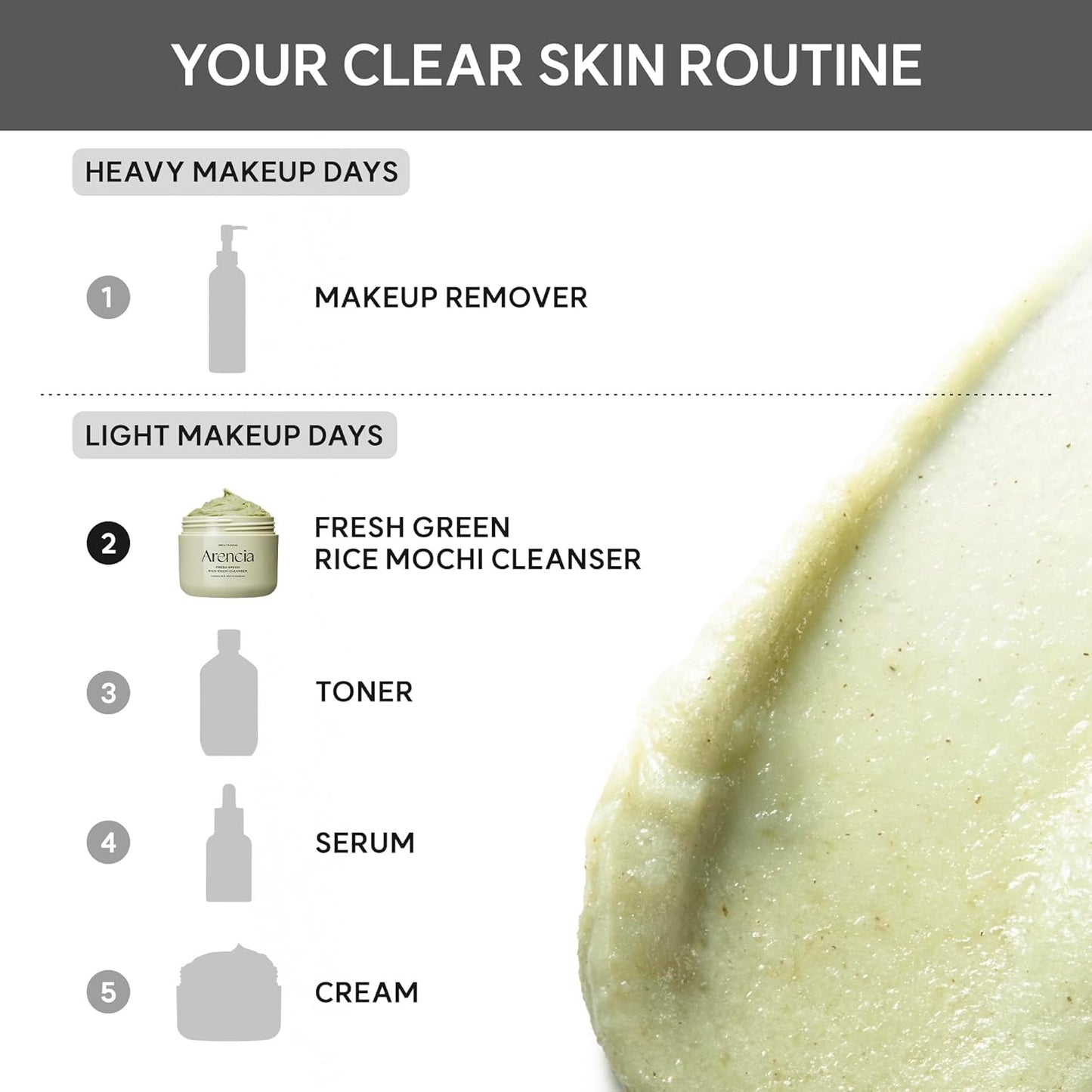 Arencia Rice Mochi Cleanser – Face Wash